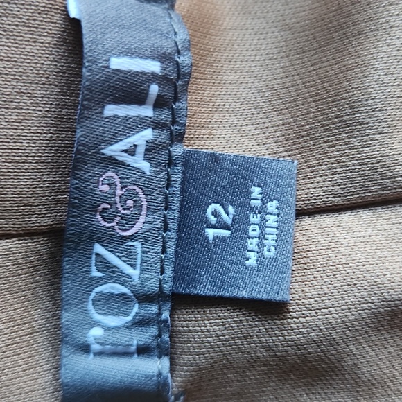 Roz & Ali Women’s Chevron Multi Color Midi Dress - Picture 11 of 12